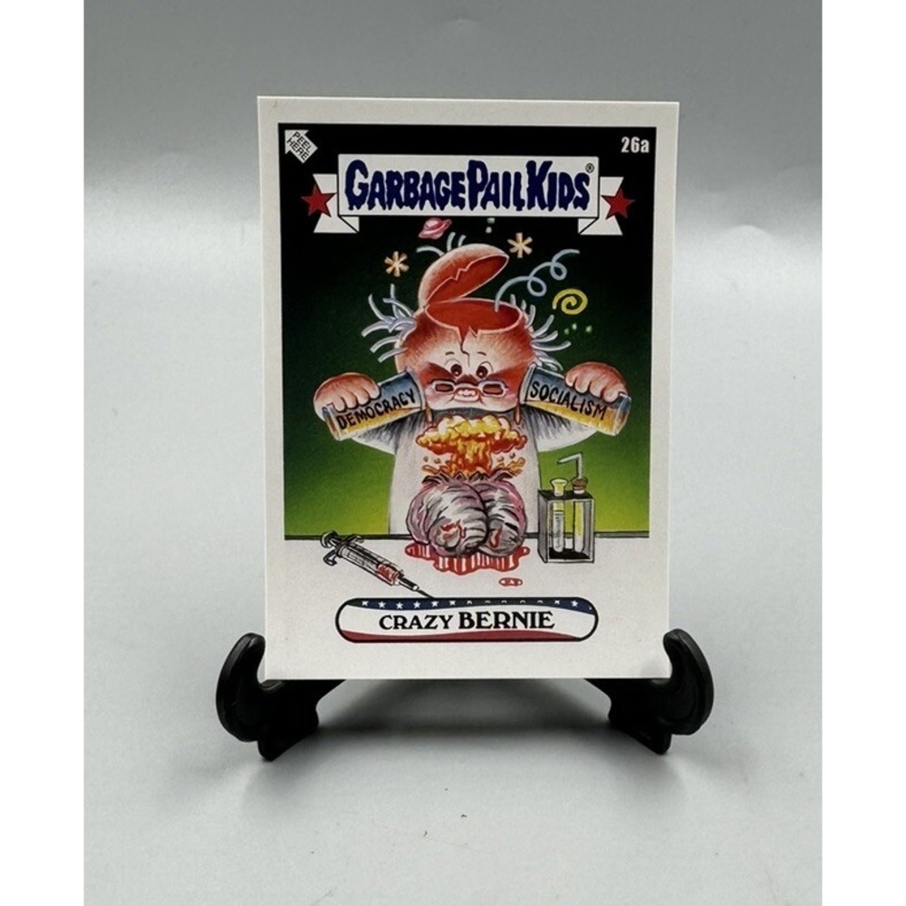 2020 Topps Garbage Pail Kids GPK Disgrace to the White House #26A Crazy Bernie